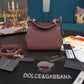DG Small Sicily Bag In Dauphine Burgundy For Women 7.5in/19cm DG