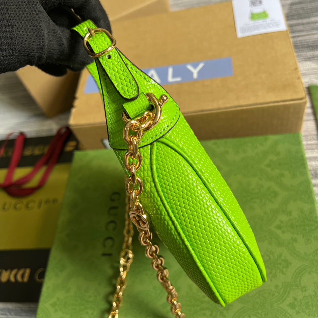 gg Jackie 1961 Lizard Mini Bag Yellow For Women, Women’s Bags 7.5in/19cm gg ‎