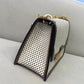 FI Medium Kan U White and Brown Bag For Woman 25cm/10in