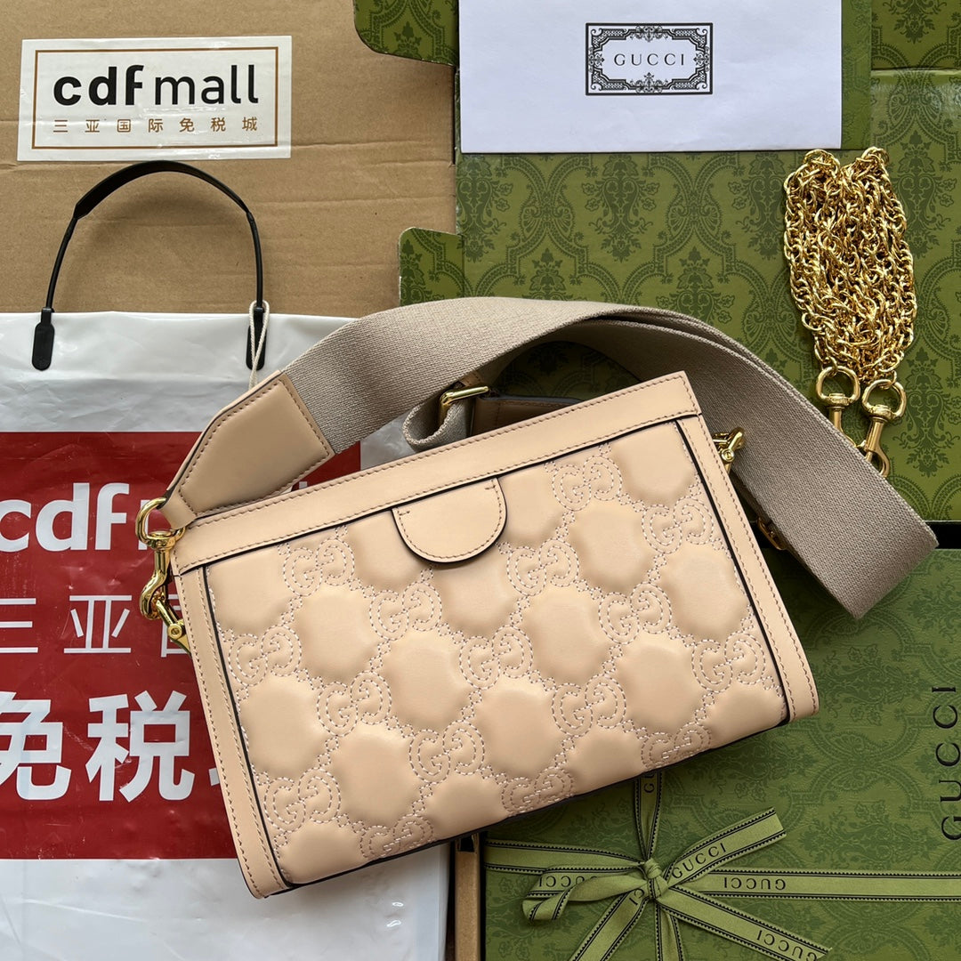 gg Matelassé Small Bag Beige For Women, Women’s Bags 10.2in/26cm gg‎ ‎