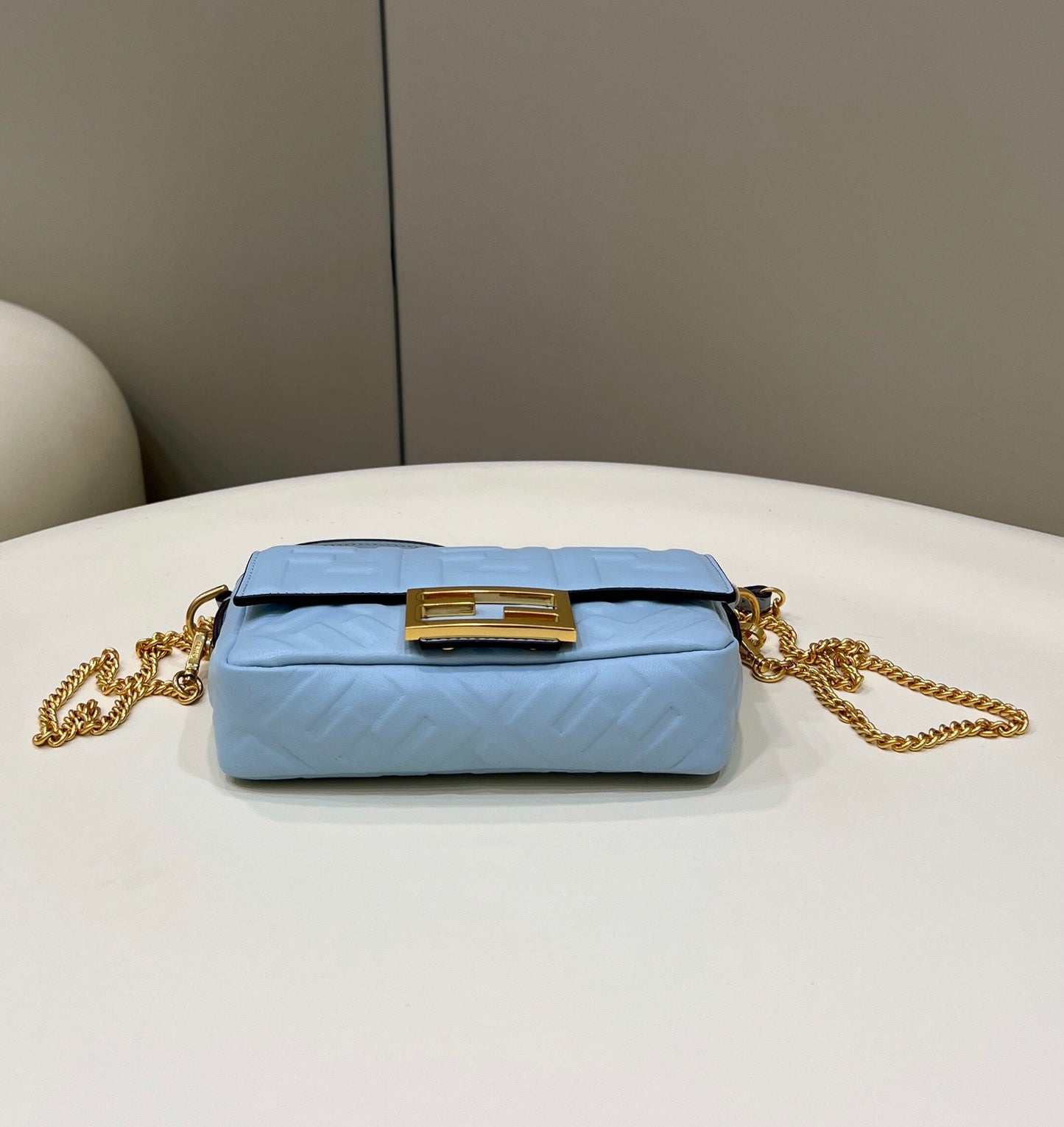 FI Baguette Blue For Women, Women’s Handbags, Shoulder And Crossbody Bags 7.5in/19cm FF 8BS017