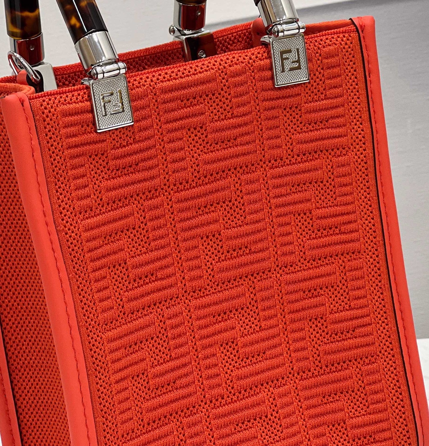 FI Mini Sunshine Shopper Red For Women, Women’s Handbags, Shoulder And CrossBody Bags 7.1in/18cm FF 8BS051