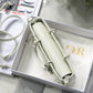 DI Lady D-Joy Bag White Macrocannage Technical Fabric, White Handbags, 26cm CD M0540OTID_M933