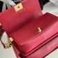 ChanelMedium Boy Handbag Red For Women 9.8in/25cm A67086