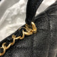 ChanelMini Flap Bag With Top Handle Black For Women 7.8in/20cm