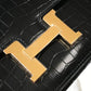 HM Mini Constance Bag Black For Women Gold Color Hardware 7.1in/18cm