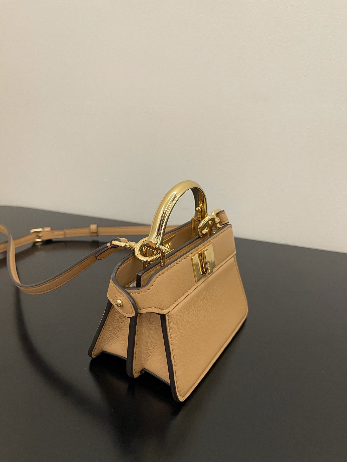 FI Peekaboo ISeeU Petite Brown Micro Bag For Woman 11cm/4.5in