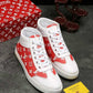 BL - LUV HIgh Top White Red Sneaker