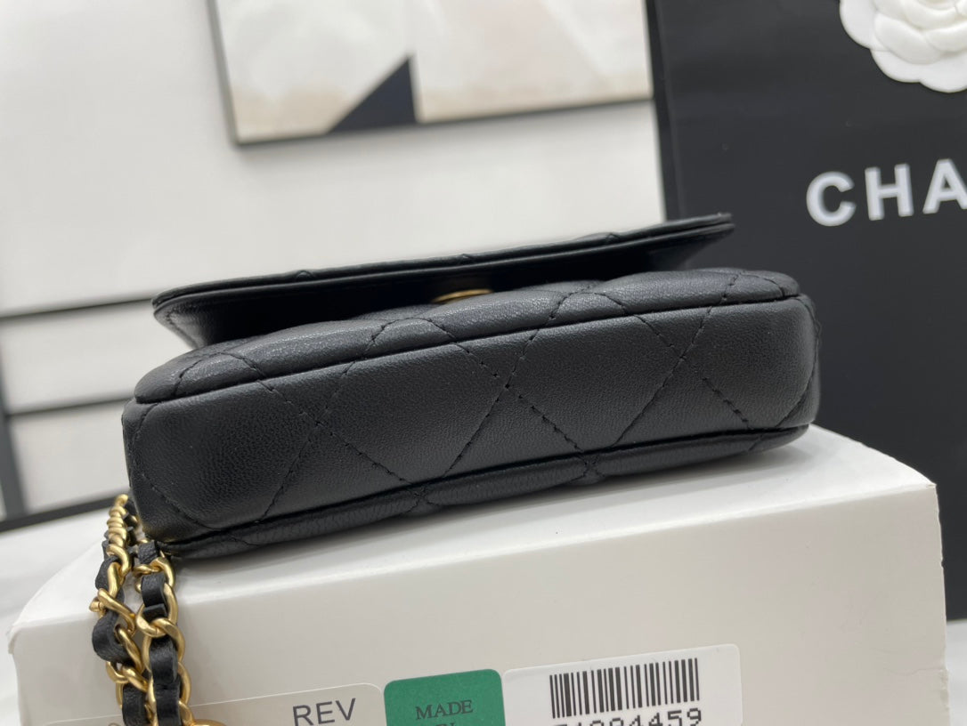 ChanelMini Flap Bag Black For Women, Women’s Bags 7.5in/19cm