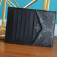 LV ID Card Holder Monogram Canvas Black For Men, Wallet 13cm LV N60378