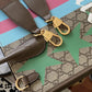 gg Medium Tote With Geometric Print Beige And Ebony gg Supreme Canvas With Geometric And Web Print For Women 14.8in/37.5cm gg 674148 UQHHG 8678
