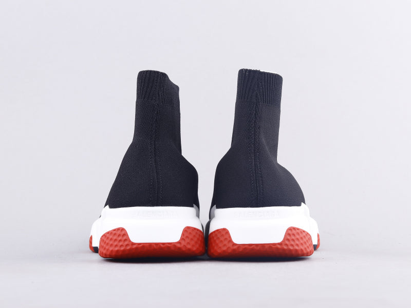 BL - Bla Socks And Shoes Black And White Red Sneaker