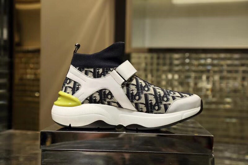 BL - DIR Inspried Sock Blue Yellow Sneaker