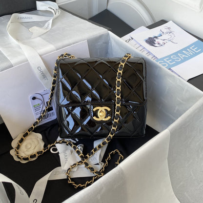 ChanelMini Flap Bag Light Black For Women, Women’s Bags 6.7in/17cm AS3648 B09577 94305