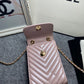 CHL Chevron Trendy CHL Phone Light Purple Bag For Women 18cm/7in