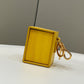 FI Logo Box Keychain Yellow Charm Bag For Woman 8cm/3in