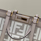 FI X-Tote White canvas FF bag For Woman 41cm/16in 8BH374AKKYF1HZ1