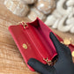 Chanel Clutch With Chain Red For Women, Women’s Bags 4.8in/12.3cm
