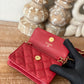 Chanel Clutch With Chain Red For Women, Women’s Bags 4.8in/12.3cm