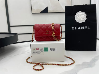 CHL Classic Distressed Red For Women, Women’s Bags 4.7in/12cm