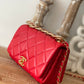 CHL Classic Diamond Flap Bag Red For Women, Women’s Bags 9.1in/23cm