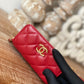 Chanel Clutch With Chain Red For Women, Women’s Bags 4.8in/12.3cm