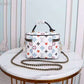 LV Vanity PM Bag Game On Monogram Canvas White By Nicolas Ghesquiere For Women, Women’s Handbags, Shoulder And Crossbody 7.5in/19cm LV M57458