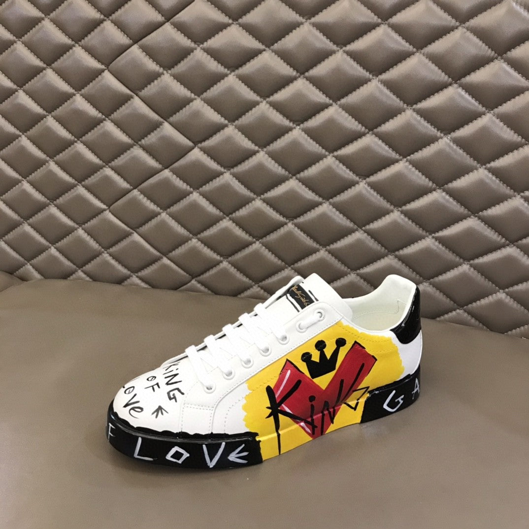 DG Limited Edition Portofino Sneakers White For Men DG Shoes