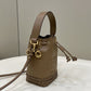 FI Mon Tresor Brown Mini-bag with stitching For Woman 18cm/7in