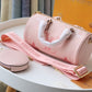 LV Papillon BB Monogram Empreinte Bouton De Rose Pink For Women, Women’s Handbags, Shoulder And Crossbody Bags 7.9in/20cm LV M45707