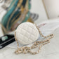 CHL Camellia Clutch With Chain White Bag For Women 11cm/4in