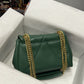 DG Large Devotion Shoulder Bag In Quilted Nappa Green For Women 11.4in/29cm DG