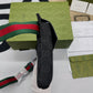 gg Supreme Canvas Two Pocket Waist Belt Bag Black gg Supreme Canvas For Men  3in/7.5cm gg