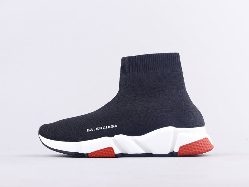 BL - Bla Socks And Shoes Black And White Red Sneaker