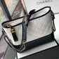 ChanelGabrielle Hobo Handbag White/Black For Women, Women’s Bags, Shoulder And Crossbody Bags 9.8in/25cm A93824 Y61477 C0200