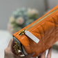 DI Small Vibe Hobo Bag Fluorescent Orange Macrocannage, Orange Handbags, Crossbody Bags, 20cm CD M7200ODDO_M057