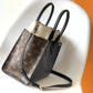 LV On My Side MM Tote Bag Monogram Canvas Navy Blue For Women,  Shoulder Bags 12in/31cm LV M55933