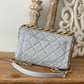 ChanelLarge Flap Grey Bag For Women 23cm/9in