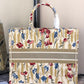DI Large Book Tote White Multicolor, For Women, Women’s Handbags 16.5in/42cm CD