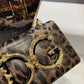 DG Nappa DG Girls Shoulder Bag Leo Print For Women 8.3in/21cm DG
