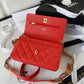 ChanelSmall Flap Bag Gold Hardware Red For Women, Women’s Handbags, Shoulder Bags 7.5in/19cm AP2840