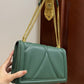 DG Large Devotion Bag In Quilted Nappa Green For Women 10in/26cm DG 