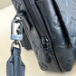 LV Flap Double Phone Pouch Monogram Black For Men, Bags, Crossbody Bags 7.1in/18cm LV M81005