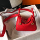 HM Lindy Mini Clemence Bag Red For Women, Women’s Handbags, Shoulder And Crossbody Bags 7.5in/19cm