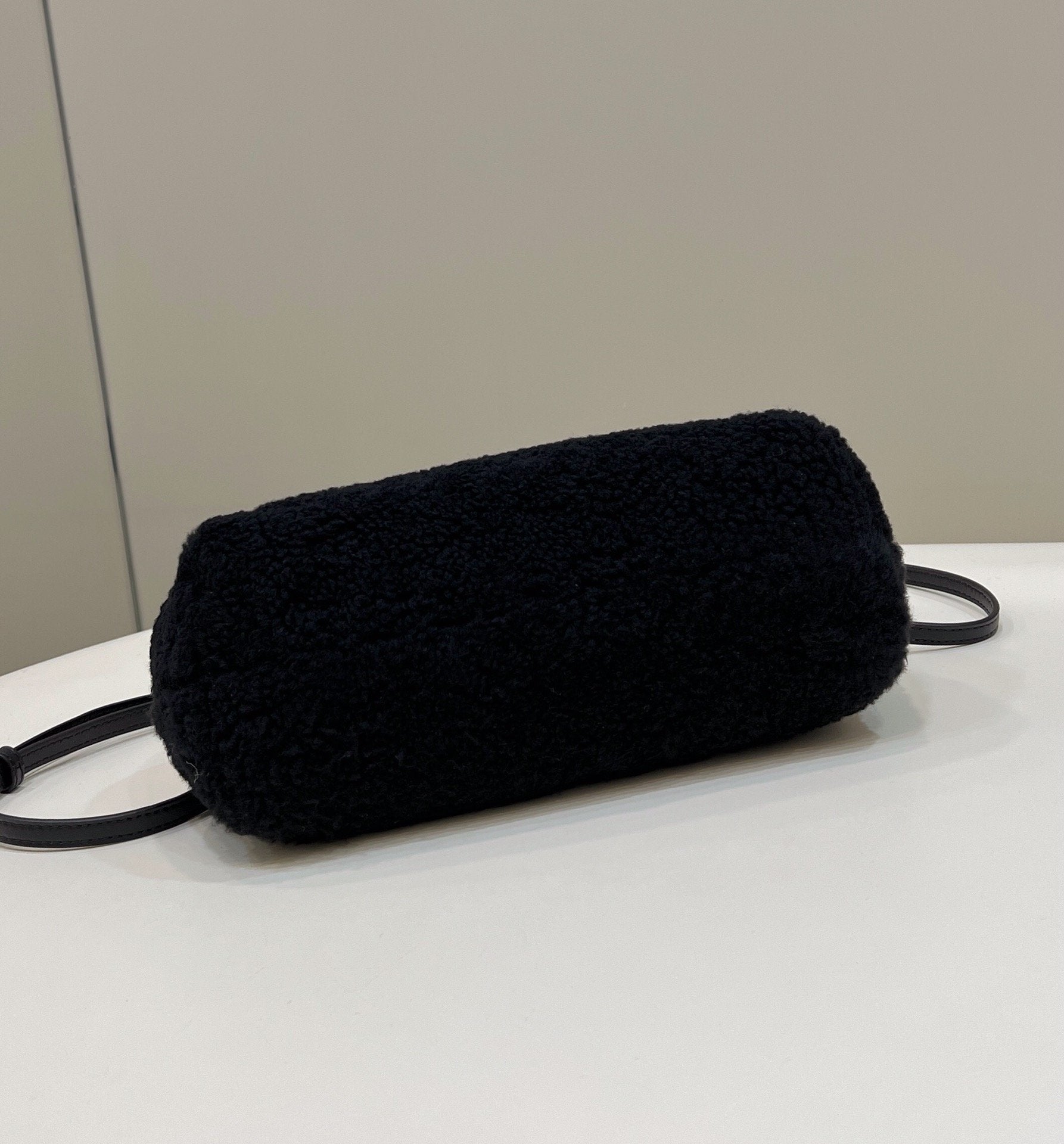 FI First Small Black Mink Bag For Woman 26cm/10in