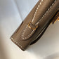 HM Greige Togo Brown With Gold Toned Hardware Bag For Women, Handbags, Shoulder Bags 7.5in/19cm