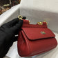 DG Small Sicily Bag In Dauphine Red For Women 7.5in/19cm DG