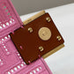 FI Baguette Pink with Embroidery Small Bag For Woman 21cm/8in