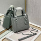 DI Mini Lady Bag, Dark Grey, For Women Women’s Handbags, Crossbody Bags, 17cm CD