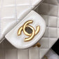 ChanelMini Flap Bag With Top Handle White For Women 7.8in/20cm